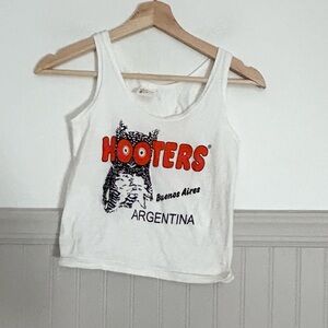 Hooters Argentina White Tank Top One Size Small